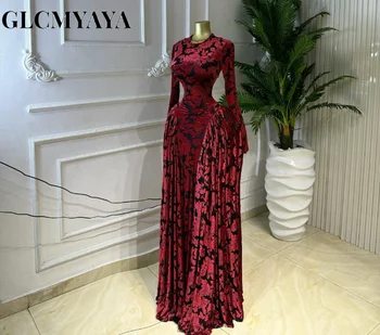 CM.YAYA Women O-neck Long Sleeve Pleated Inner A-line Maxi Dress 2026 Evening Sexy Party Birthday Vacation Long Dresses Vestidos 3