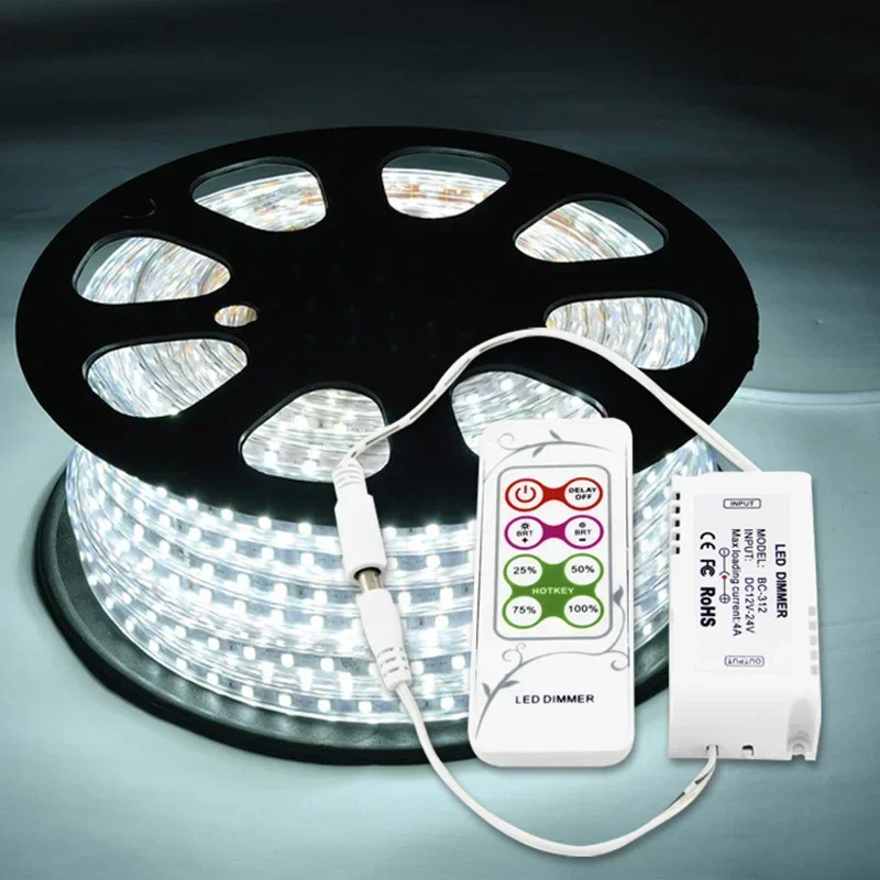 Single color LED Dimmer BC-312-4A PWM Output signal Lamp tape Controller switch & 8 keys RF remote Controller