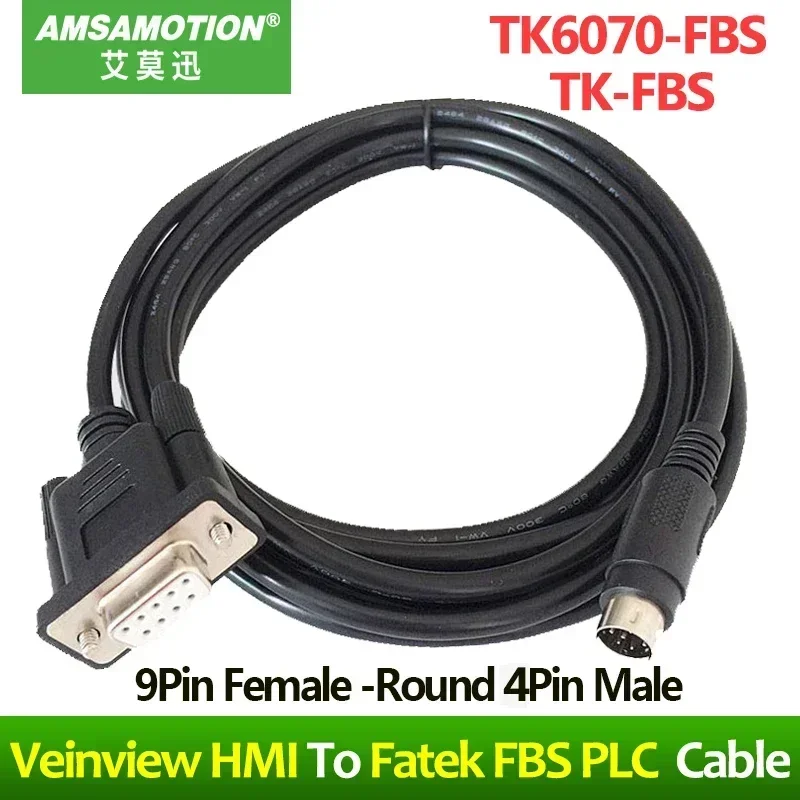TK6070-FBS Suitable Weinview TK6070 Series Touch Panel HMI Connect FATEK FBS Series PLC Programming Cable TK-FBS