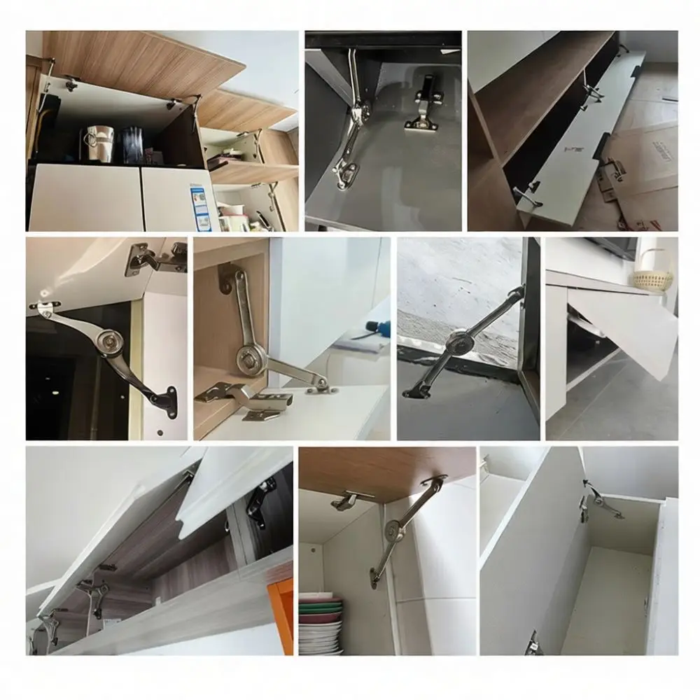 Soft Close Hydraulic Cabinet Door Support For Haidibosi Mechanical Damper Hinge Adjustable Stay Furniture Lid Hardware Fitting