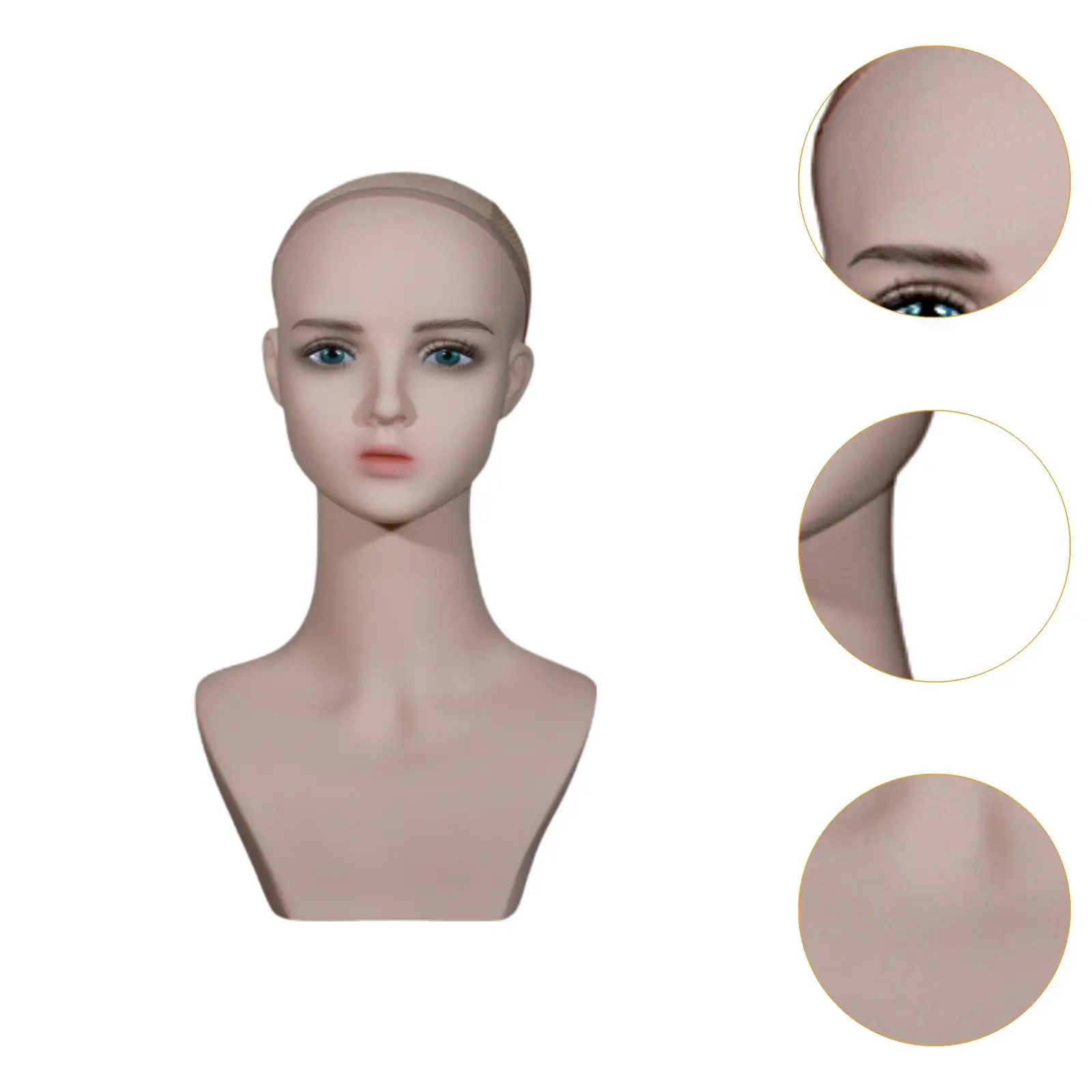 หุ่นนางแบบหญิง Manikin วิกผมขาตั้งผู้ถือวิกผม Mannequin HEAD สําหรับแว่นตา