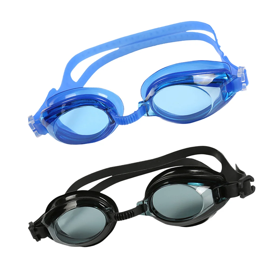 

2 Pairs Swimming Glasses for Man Goggles Anti-fog Adult Swimwear Silicone Aldult