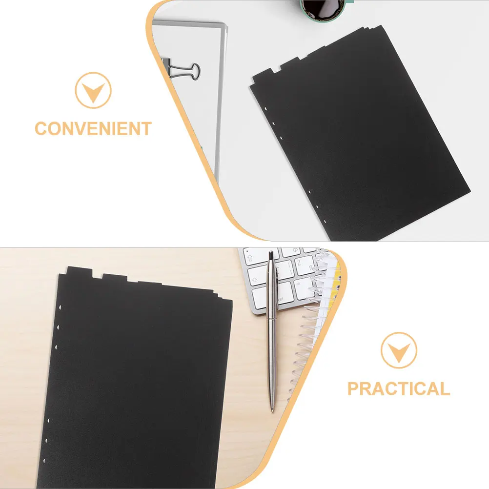 10 قطعة فواصل الموثق البلاستيكية المفكرة علامات ملف مكتب المدرسة دفتر مؤشر الصفحة علامات فضفاضة ورقة تصنيف مقسم