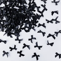 10/20/30/50/100pcs Black Pink Ribbon Small Size Bow Balloon Decor DIY Craft Girls Birthday Party Decoration Supplies