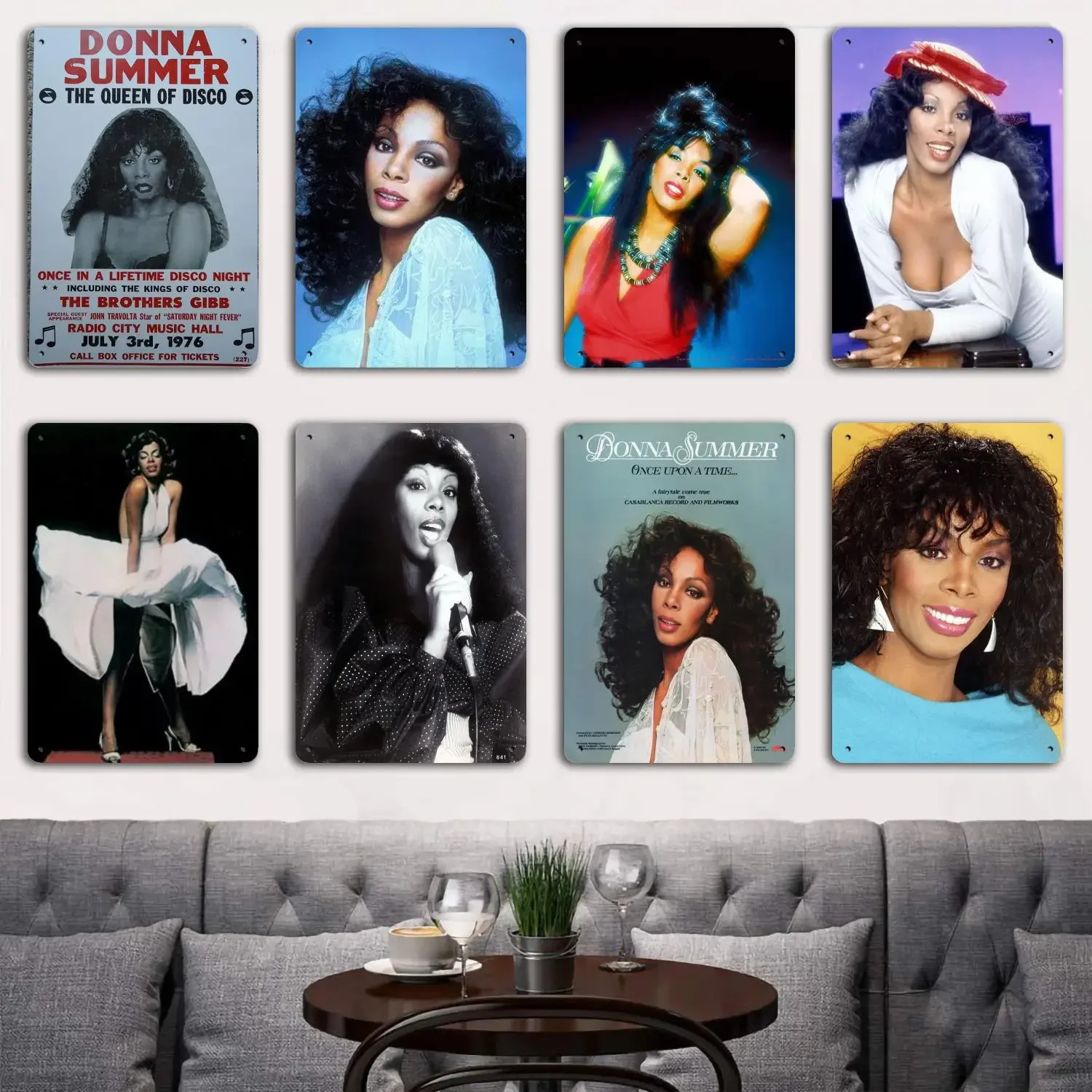 Donna Summer Poster Tin Metal Plaques and Signs Wall Decor, Captain Poster, Vintage Decor, Bar, Pub, Club, Wall Decoration