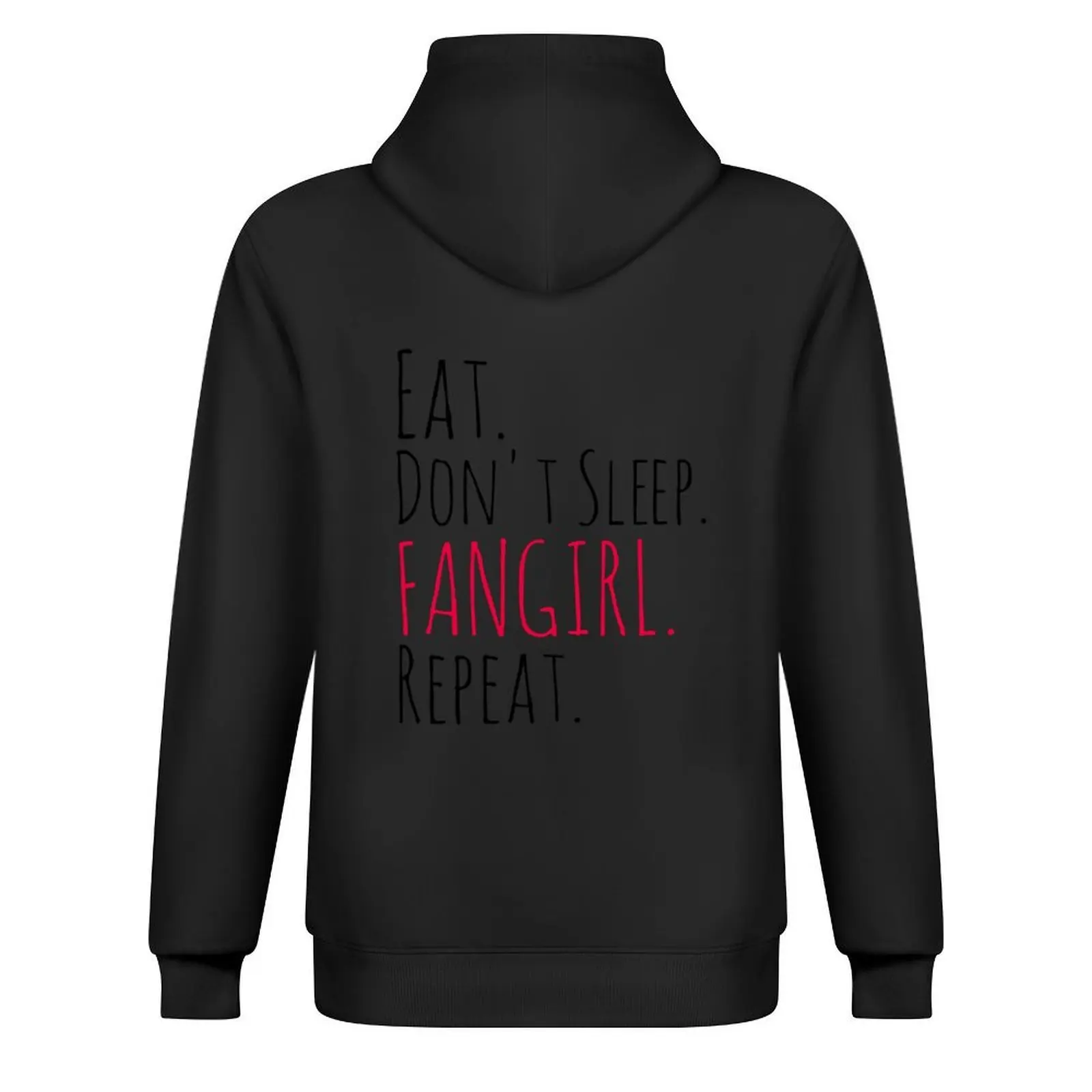 EAT DON'T SLEEP FANGIRL REPEAT Толстовка мужская одежда эстетичная зимняя мужские Фото №3