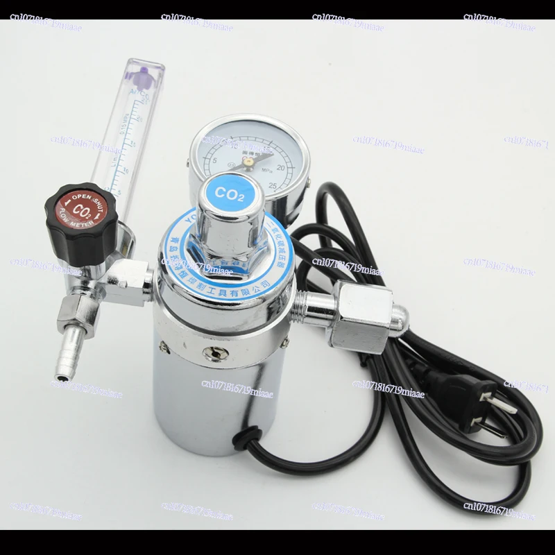 Carbon Dioxide Pressure Reducer, Gas Meter, Pressure Reducing Valve 36V110V220V Carbon Dioxide Pressure Reducing Meter