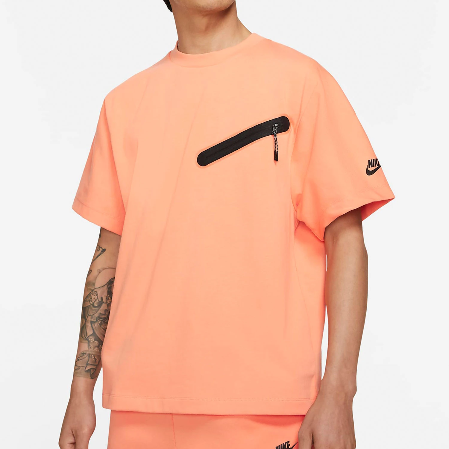 

Мужская спортивная повседневная футболка Nike Authentic New Season с короткими рукавами и круглым вырезом, модель NSW PE, DA0798-835