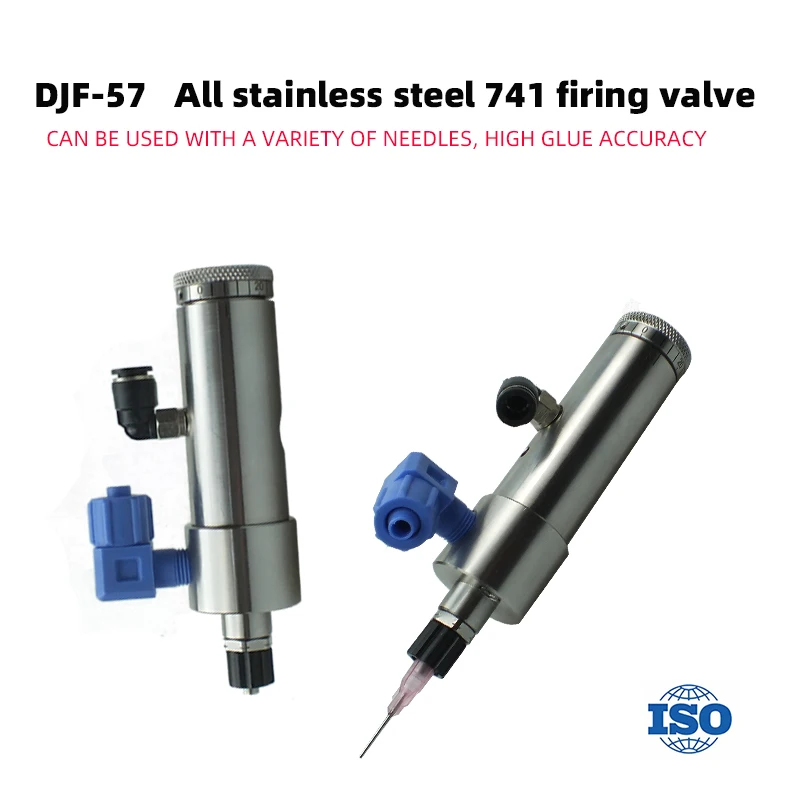 DJF-57 Top Needle Valve All Stainless Steel Striker Small Flow Adjustable for Low Viscous Fluids Dispensing Glue Valve