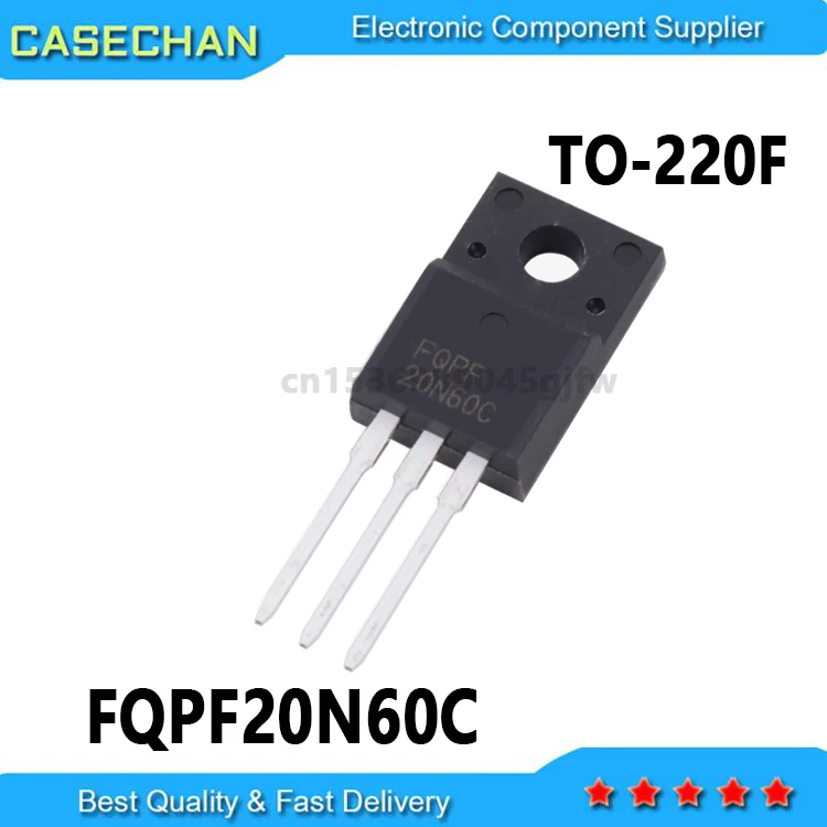 10PCS FQPF20N60C FQPF20N60 20N60 FQPF2N60C 2N60C TO-220F