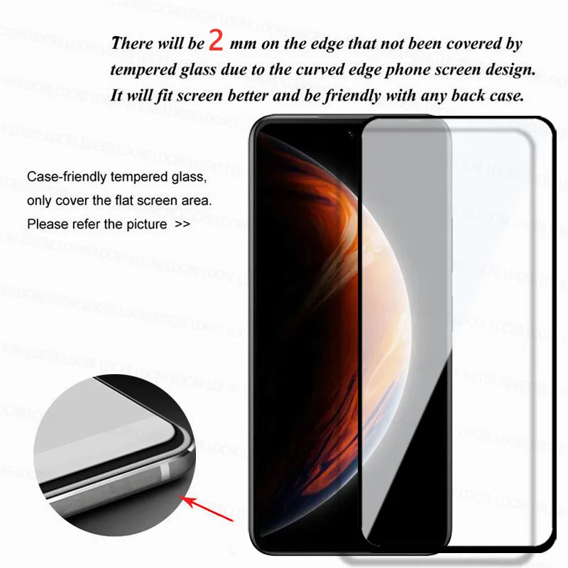 2PCS Full Cover Glass For Infinix Zero X Pro Tempered Glass For Infinix Zero X Screen Protector Protective Film For Zero X Neo