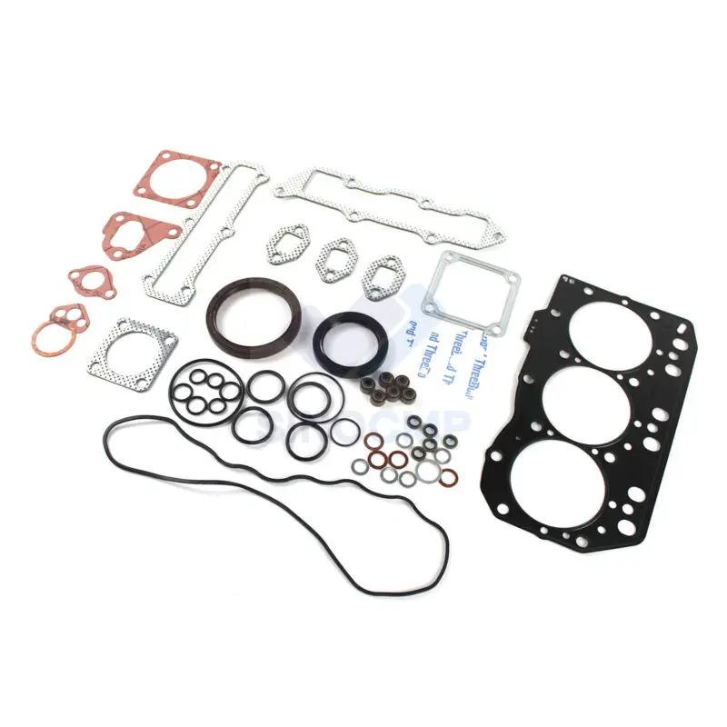 Overhaul Gasket Kit for Yanmar Kobelco Takeuchi SK30SR-2 SK35SR-2 B27-B Excavator and Bagger with 3TNE82 3TNE82A 3D82AE-3 Engine