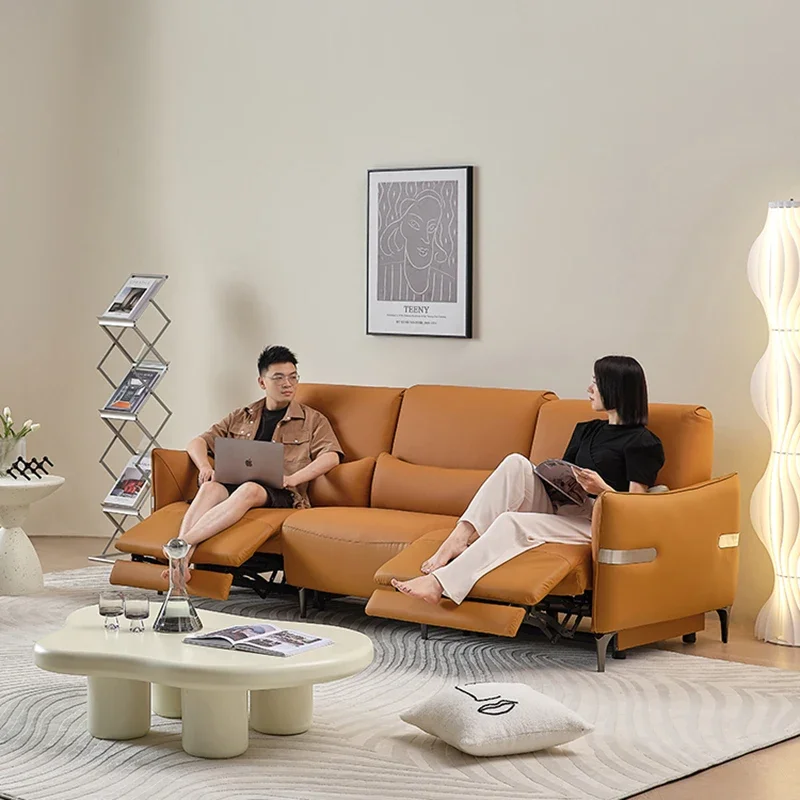 Elektrische Schlaf Liege sofas Sitz massage l Form Liege sofas Zimmer Luxus Sillon Liege möbel Wohnzimmer