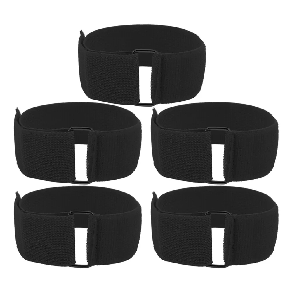 5pcs Group Games Durable 3 Legged Race Bands Firm Bands Elastic Tie Three Legged Race Games Elastic Tie Rope Field Day