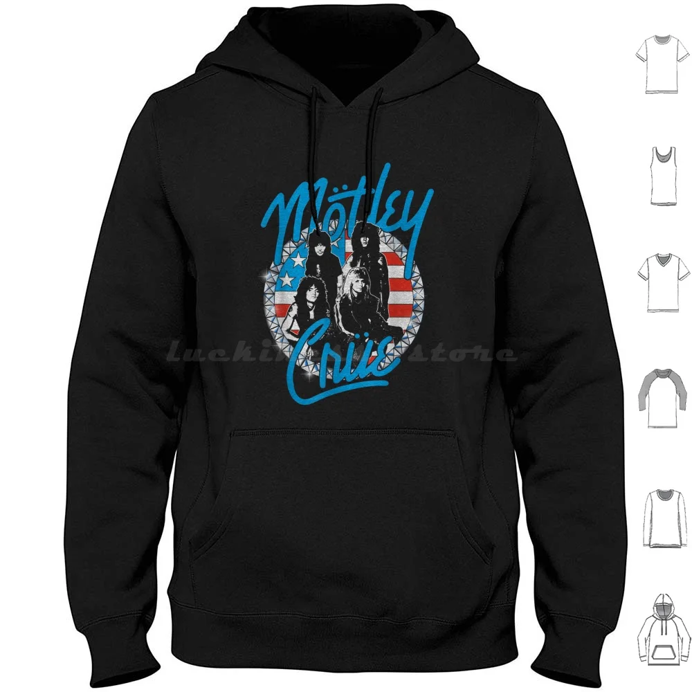 Classic Mc Vintage Tour Music Heavy Glam Metal Hoodie Cotton Long Sleeve Case Cap Vintage Shop Tour Music