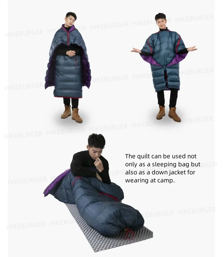 Ice Flame Outdoor Camping NXT Split Down Quilt Ultralight 800FP Muscovy Down Multifunktionaler Schlafsack Wandern Rucksackreisen – Detail 3