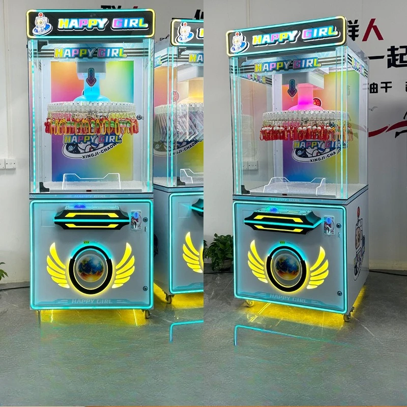 Clip machine scan code coin slot catch doll machine clip snack machine coin slot doll keychain gift