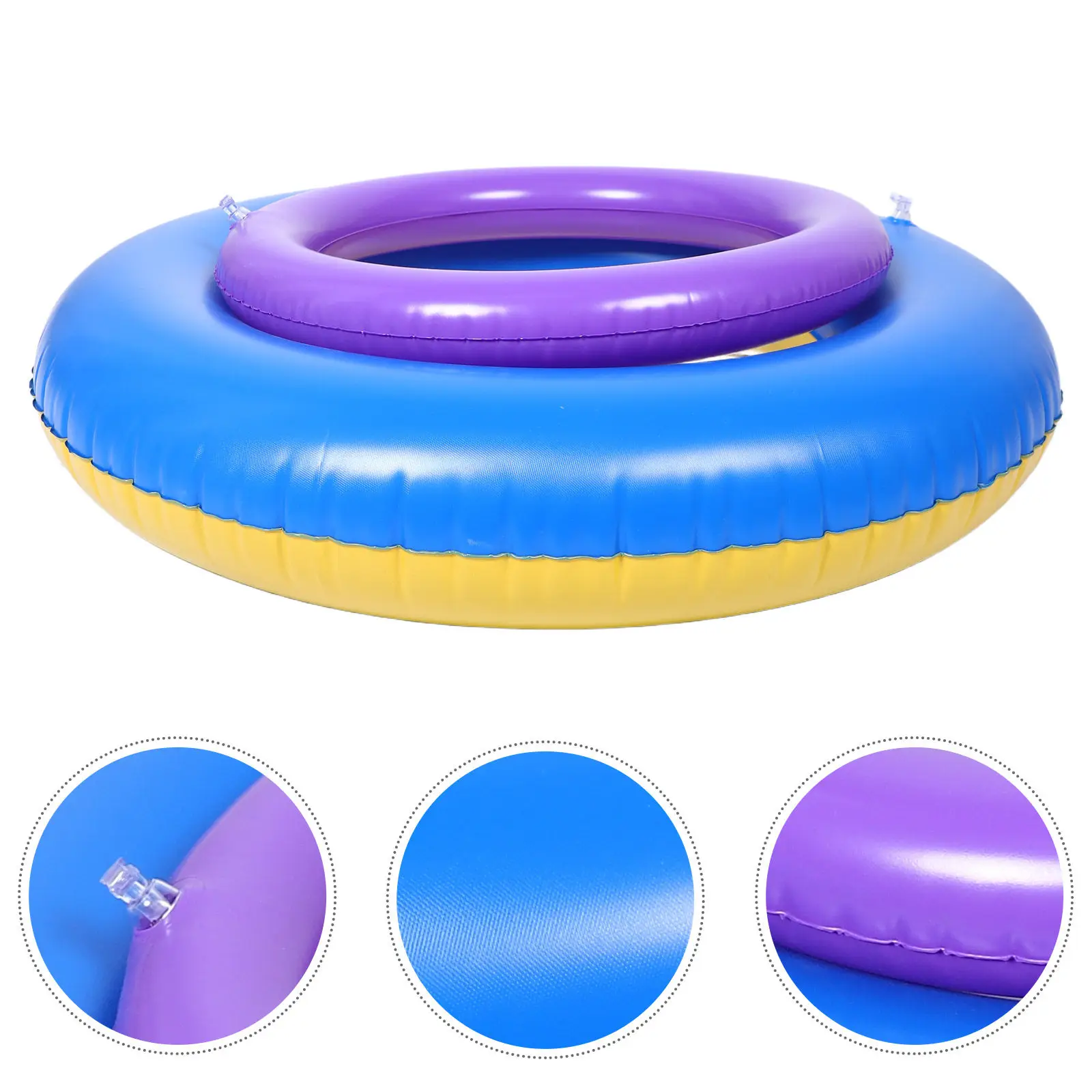 2Pcs Yoga Ball Display Stand Fixed Ring Balance Ball Holder 32Cm 37Cm Inner Diameter Inflatable Anti Slip Base for Home Gym
