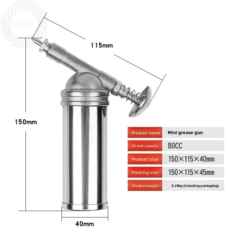 

Для емкости 80 куб.см, 1000PSI, масленка под давлением на выходе, ручные инструменты, ручная масленка высокого давления, мини-пистолет для смазки