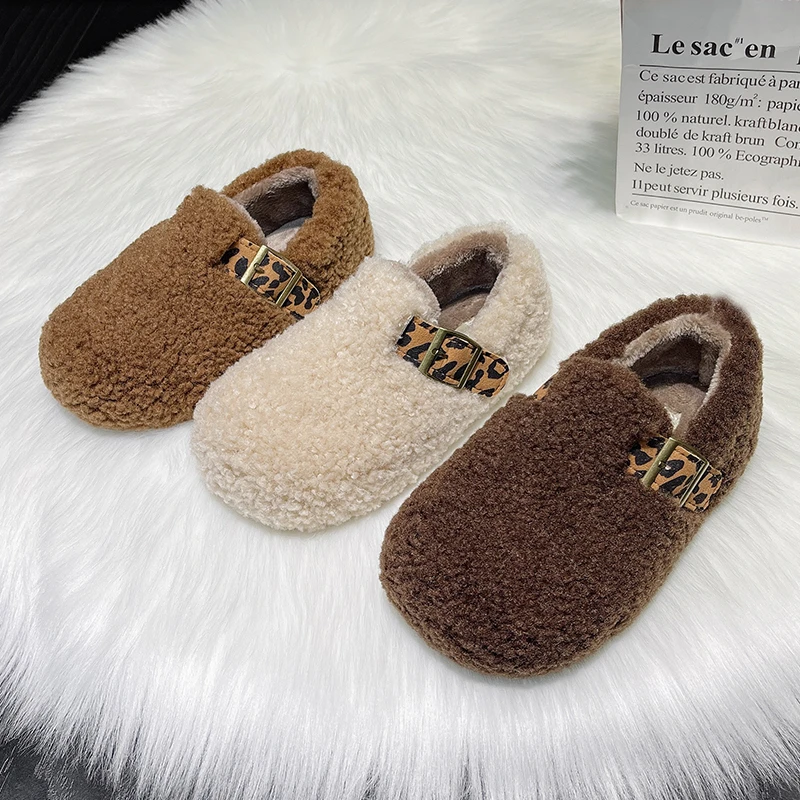 

Children Casual Cotton Shoes for Girls 2025 Winter New Fashion Korean Style Soft Bottom Anti-slippery Versatile Keep Warm Shoes