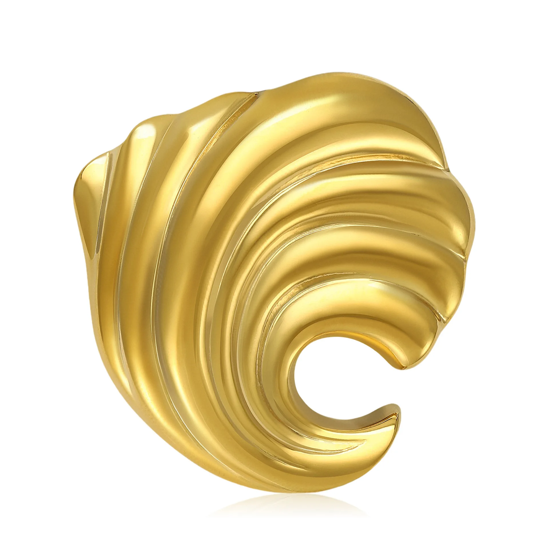 

Retro Stainless Steel Wavy Light Luxury Rooch For Women, Two-color Suit Jacket, Lapel Pin Gift, Event Dress, Jewelry Gift