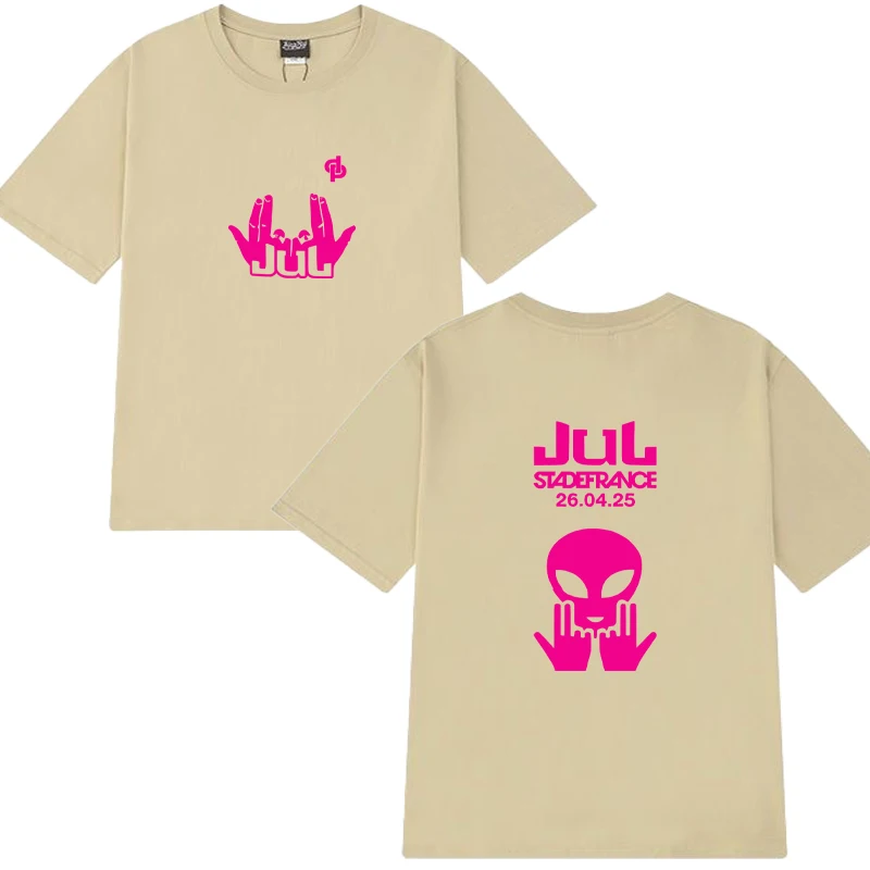 New Rap Jul Tour Album 2026 T-Shirts Man Woman Pop Music Casual Short Sleeve Shirt Vintage High Quality Hip Hop Cotton Tee shirt