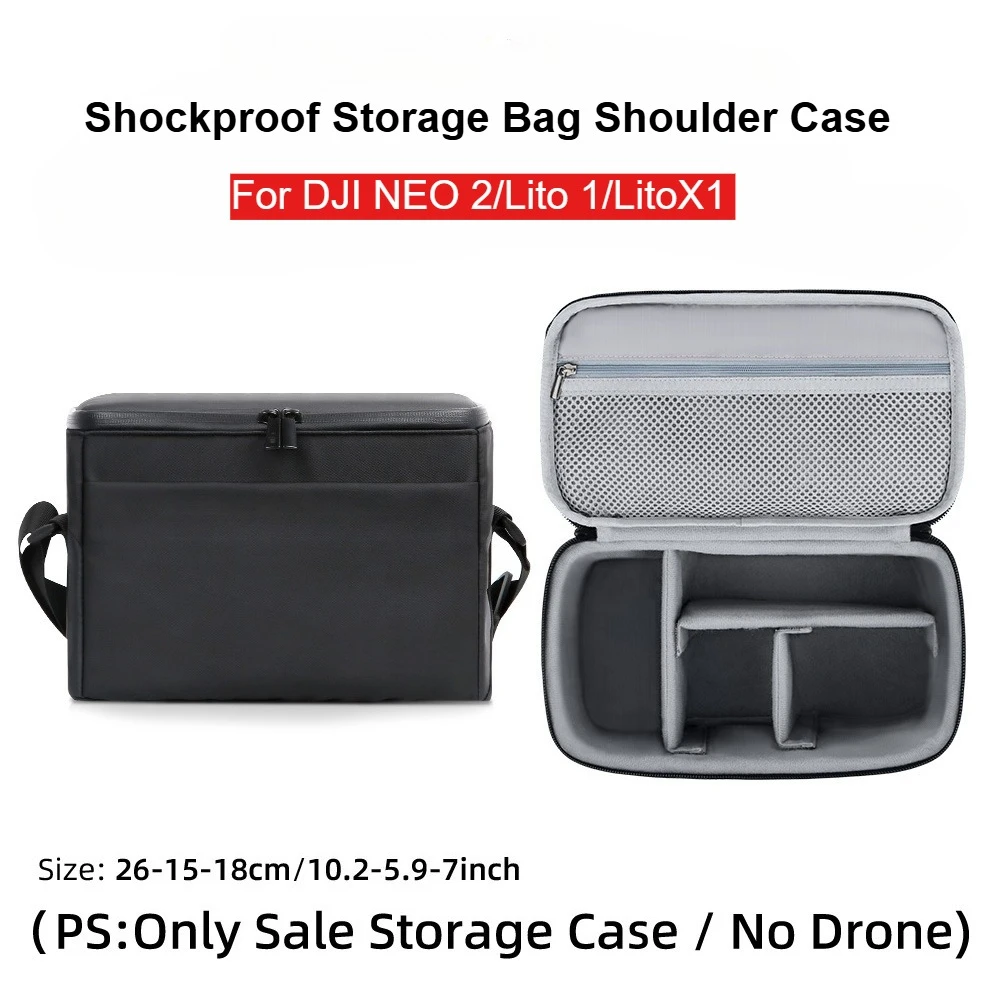 Drone Shoulder Bag For DJI Neo 2 Control Body Storage Bag Protective Box Travel Carrying Case For DJI Lito 1/Lito X1 RC 2/RC N3