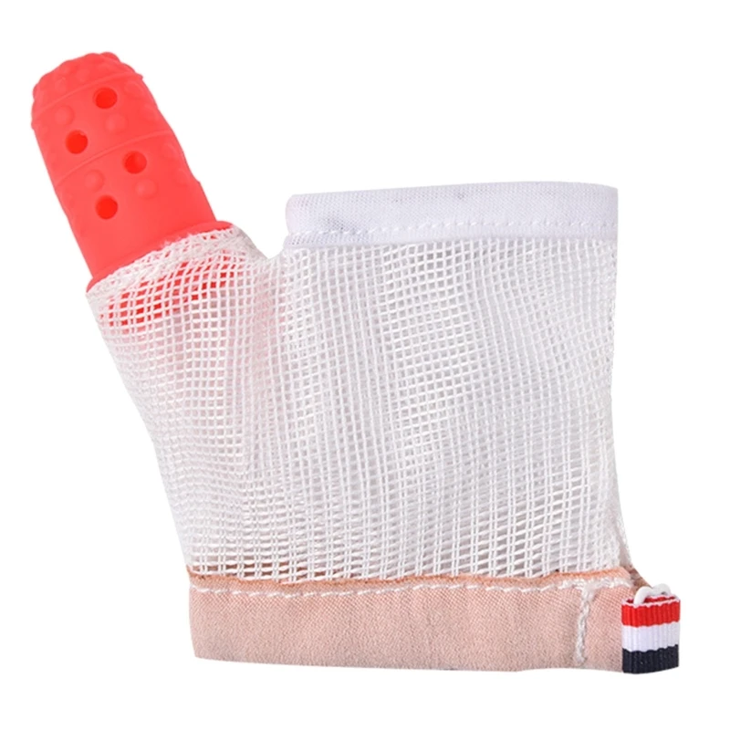 Baby Teething Mitten Finger Protective Gloves Toddler Thumb Sucking Stop Teething Glove Baby Bite Free Soothing Chew Toy