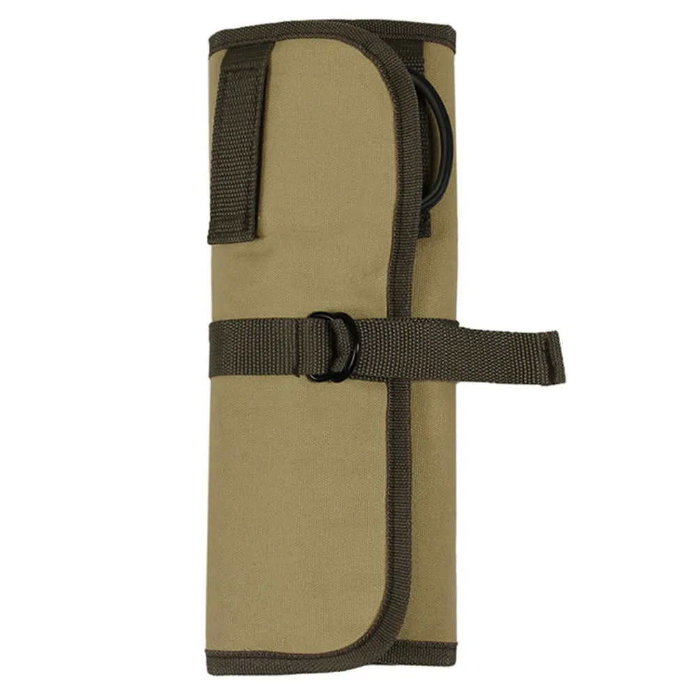 กระเป๋าผ้าแคนวาสสำหรับใส่ภาชนะบนโต๊ะอาหาร น้ำหนักเบา เหมาะสำหรับใส่เครื่องครัวสำหรับตั้งแคมป์ ปิกนิก บาร์บีคิว เดินป่า และจัดเก็บอุปกรณ์