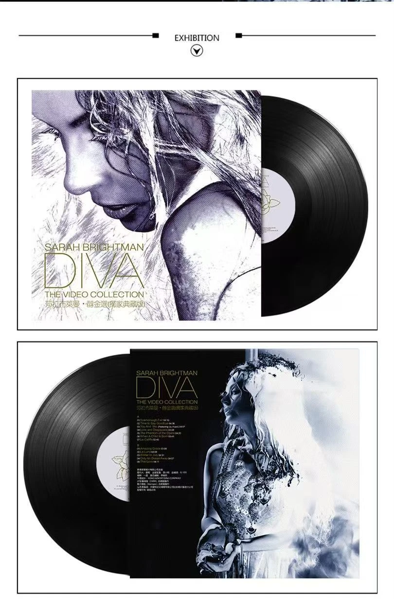 Classic Sarah Brightman Music Vinyl LP Diva The Singles Collection Album 12 In Long Playing Record Cosplay Turntable Phonograph view 5
