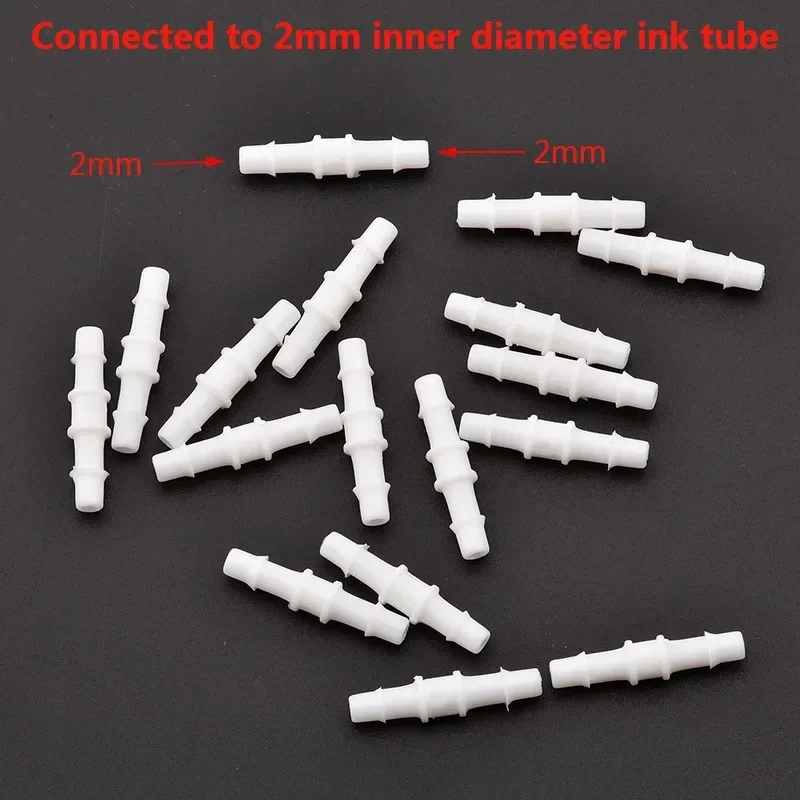 Connecteur de tube d'encre en forme de Y pour machine d'impression, solvant, grand format, blanc, cuillère à soupe, 20 pièces