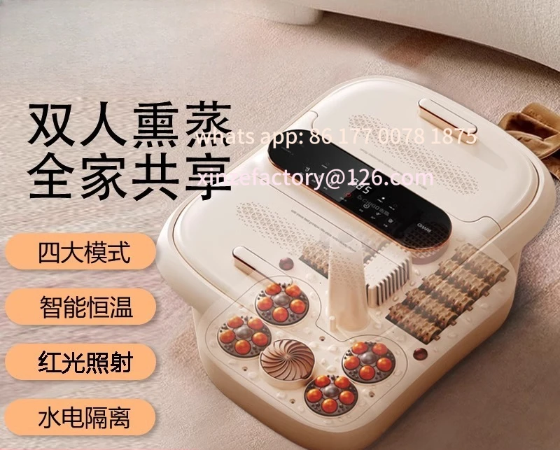 Customizable New Double Foot Soaking Bucket Constant Temperature Heating Foot Washing Basin Automatic Electric Massage