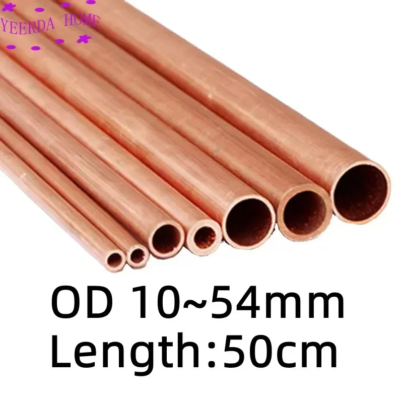 

OD10~54mm T2 copper pipe tube copper pipe,Capillary Hollow copper tube Factory outlets Length 50cm