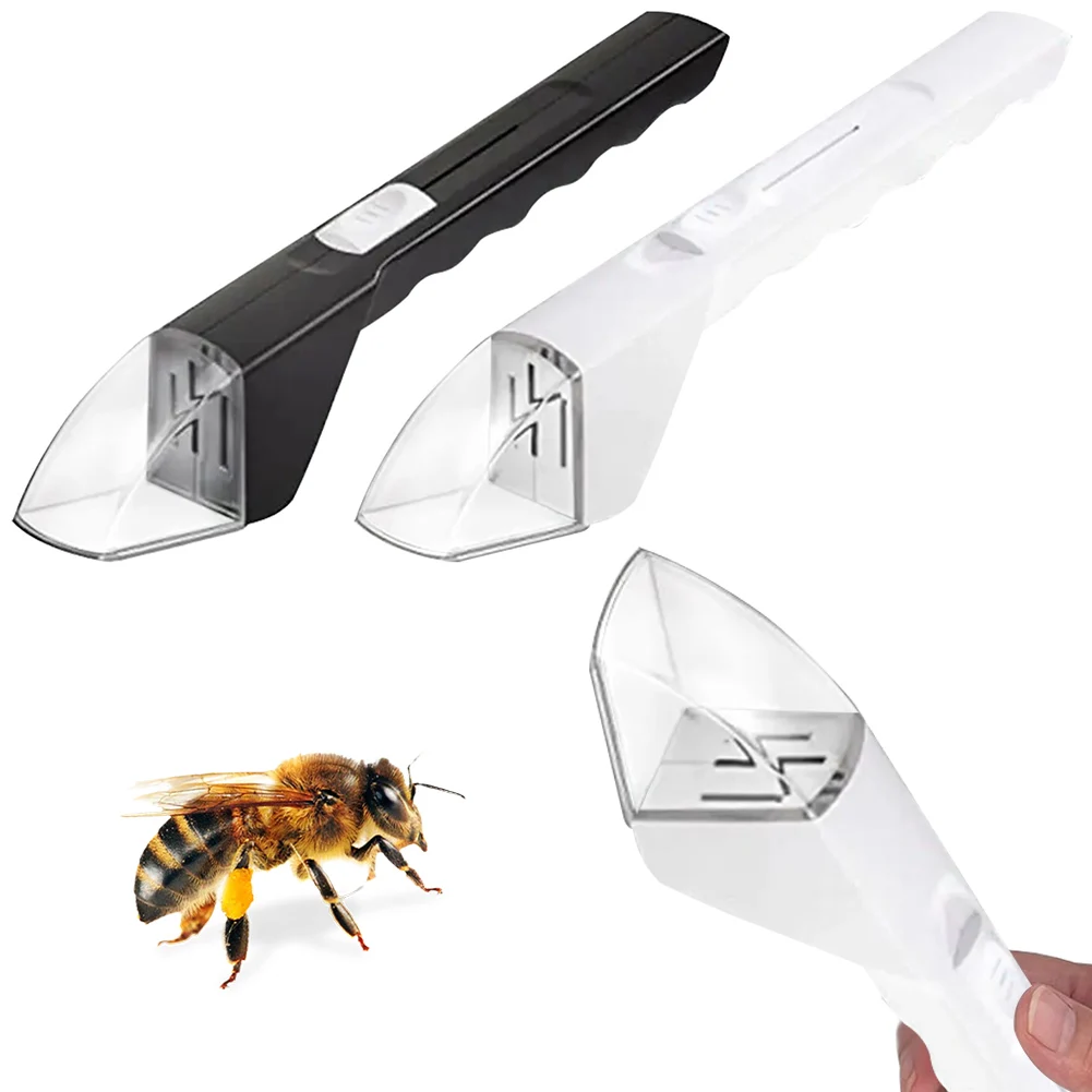 Atrapamoscas portátil con visor, recogedor de moscas transparente sin contacto, abrazadera de cuchara para insectos, juguetes de naturaleza para niños, suministros de estudio de Biología