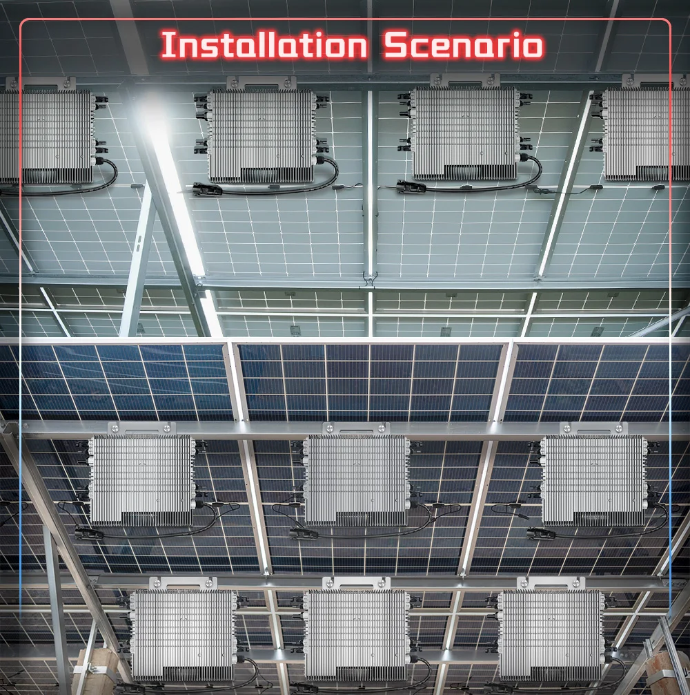 2000W Deye PV Grid on Inverter DC22-60V AC230V IP67 with WiFi Function Max Connect 4PCS 400-600W Efficient Micro Converter