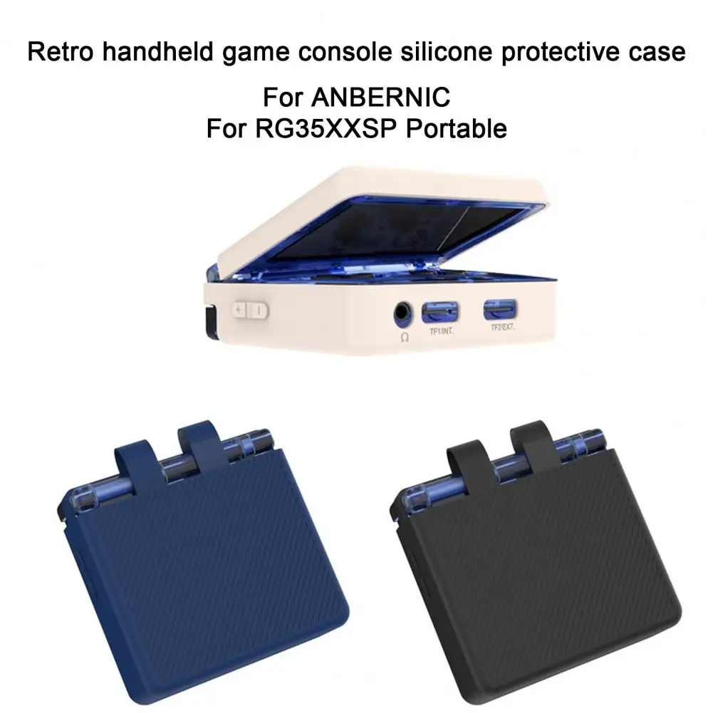 Full Coverage Protection Case Anbernic Rg35xxsp Silicone Protective Cover Full Coverage Shockproof Case for Game