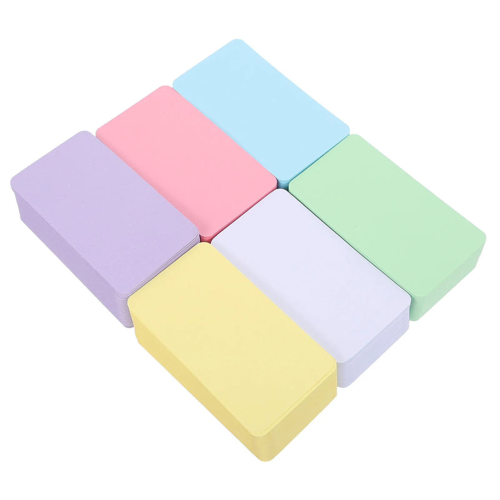 

600Pcs Handwritten Word Cards Thick Cardstock Rounded Corner Credit Card Size Blank Flash Cards for Vocabulary Study Exam Prep
