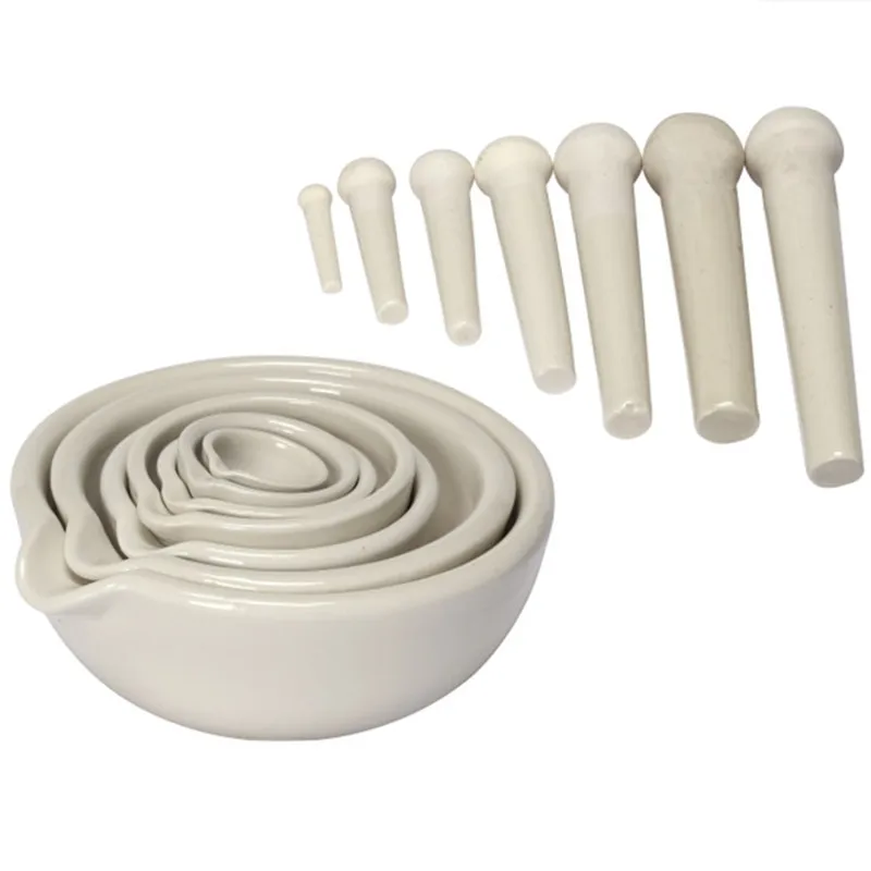 1pcs Laboratory Porcelain Mortar And Pestle,Grinding Bowl,Filtration Experiments Mashing Tool