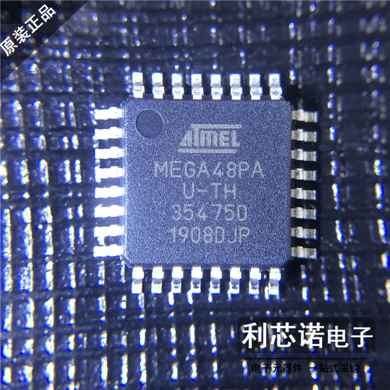 Free shipping   ATMEGA48PA-AU ATMEL MEGA48PA QFP-32     10PCS