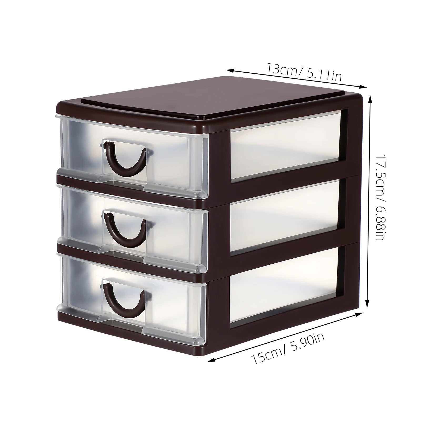 

Plastic Storage Box Organizer Transparent Desktop Basket Nail Holder Countertop Toy Office Living Room Bathroom Use Lightweight