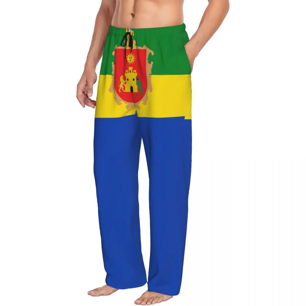 Flag Choco Men Sleep Bottoms Male Lounge Trousers Men's Pajama Pants