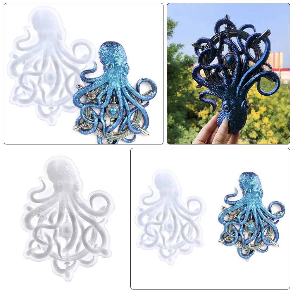 

Smooth Octopus Shaped Mold for DIY Silicone Casting High Tear Strength Non-Deforming Ideal for Handmade Gifts and Decorative