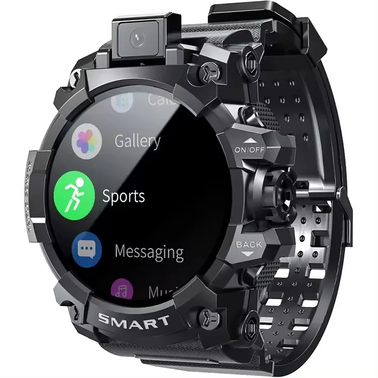 APPLLP 6 Android 9.0 4g sim slot wifi gps smart watch 1.6'' 4+64GB 5MP Hip Hop Watch Exercise Record Sports smartWatch