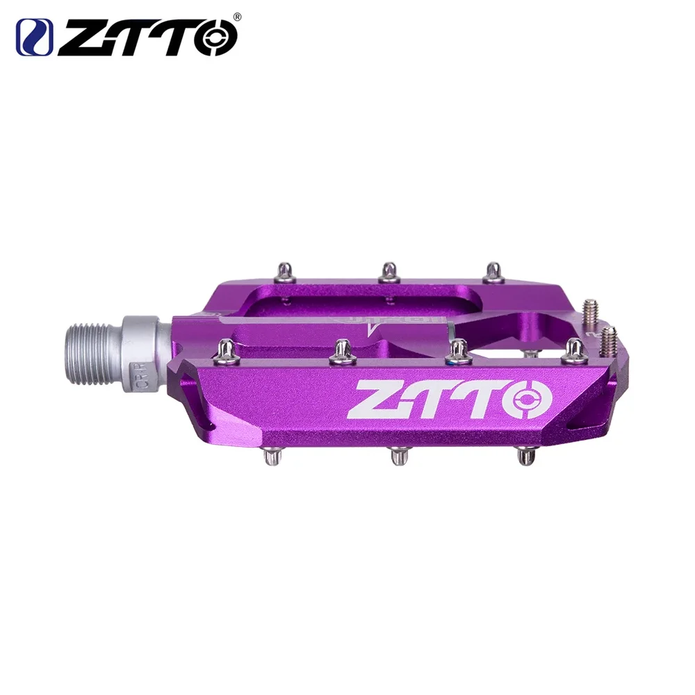 ZTTO Ultralight Aluminum Alloy 12mm Axle Downhill Design Bearings Du System Mountain Road Bike Anti-slip Flat Bicycle Pedal