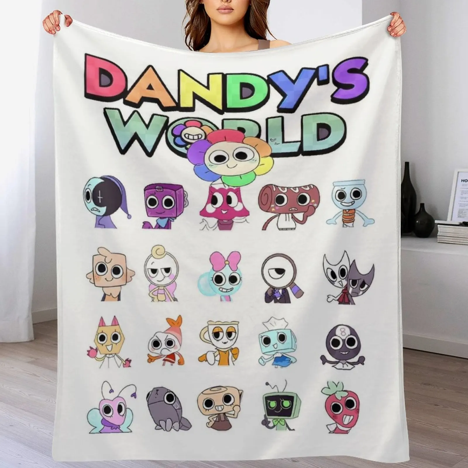 

Funny All Character Of Game Throw Blanket Breathable Lightweight Blanket for Adults Kids