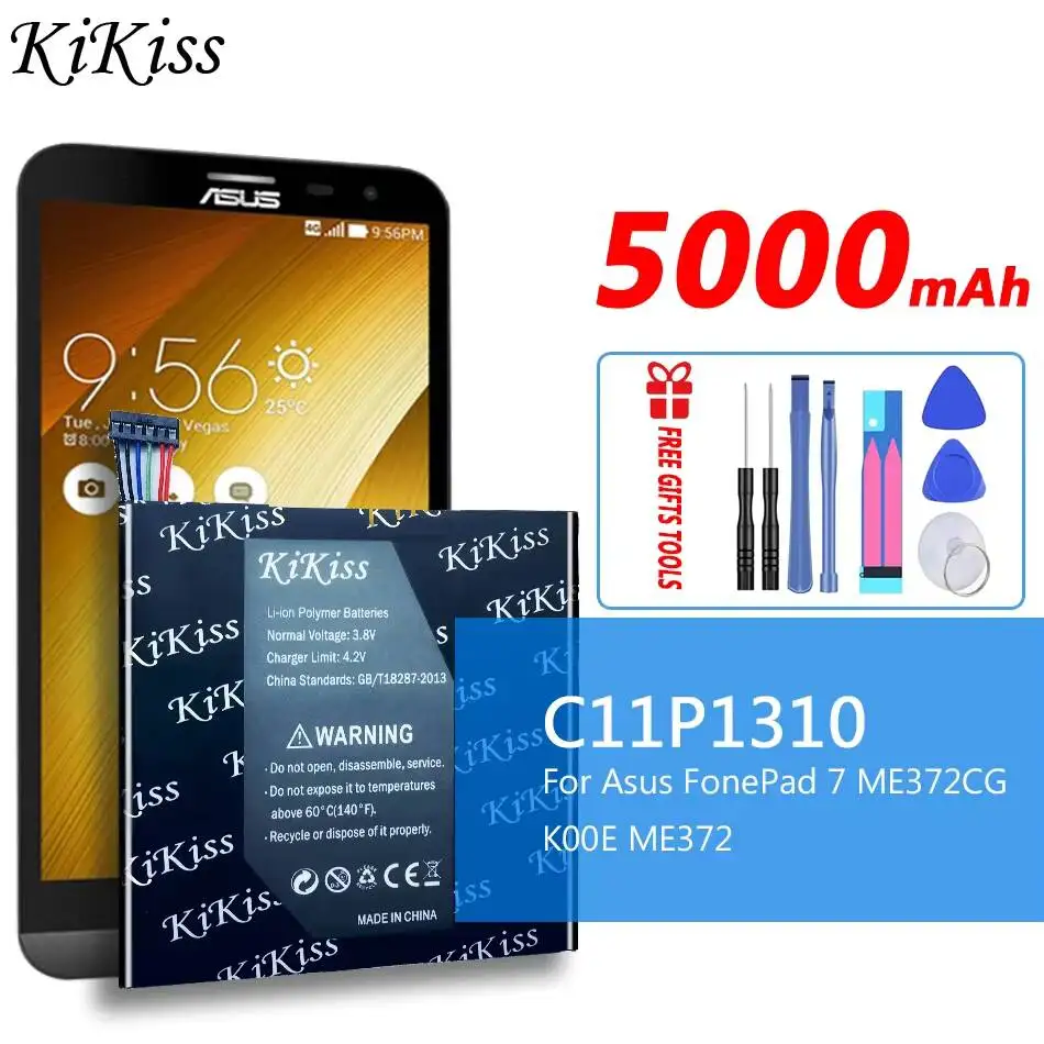 

5000mAh For Asus Fonepad 7 ME372CG K00E ME372 Stable High Compatibility C11P1310 Tablet Battery