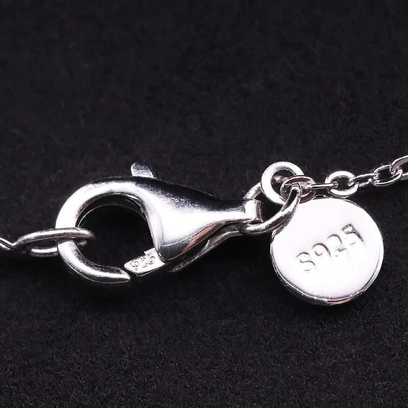 WZ YINGTUO Crushed Ice Cubic Zirconia Necklace High Carbon Diamond Pendant CZ Women Jewelry for Wedding Party Gift