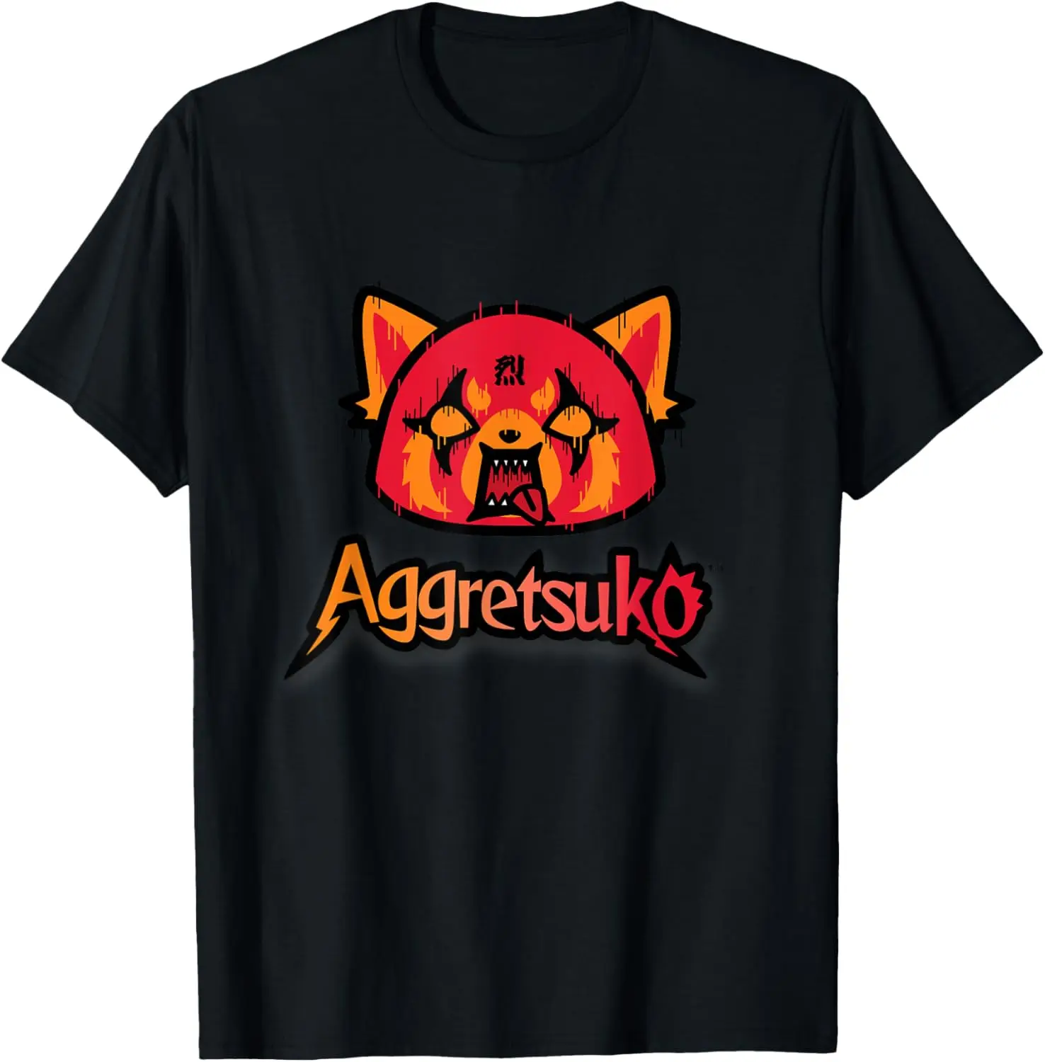 

MINISO X Aggretsuko RAGE Rock n Roll Heavy Metal Music T-Shirt