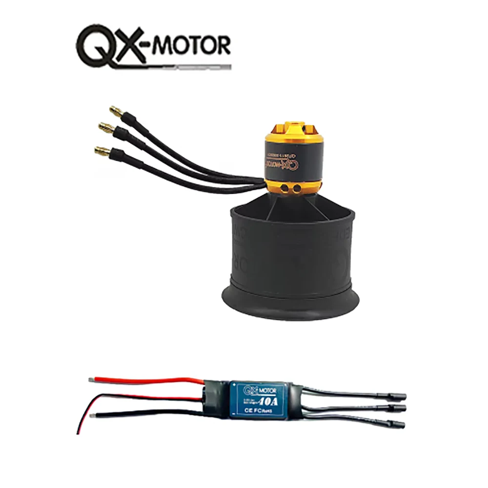 

QX-MOTOR QF2611 Brushless Motor 12 Blades 50mm EDF Ducted Fan CW CCW 3300KV 4000KV 4600KV 5000KV 3S 4S for RC Models