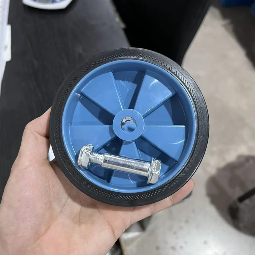 Industrial Caster Set 5 Inch Caster Wheels For Factory Use Construction Wear Resistant Material Smooth Rolling Design